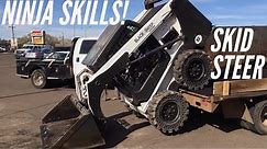 Awesome Bobcat Skid-Steer skills on the job site (video #1)