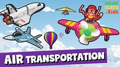 Air Transportation | Educational Videos | Learn English - Talking Flashcards | ESL Games