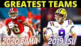 Top 25 College Football Teams of the Decade (2010 - 2019) - [Sports Nerd]