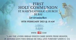St. Mary's Dubai First Holy Communion 20230218 9:45 AM