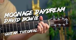 David Bowie - Moonage Daydream guitar lesson tutorial