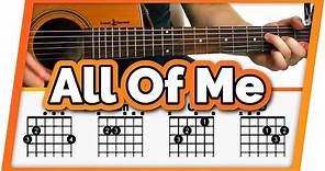 All Of Me Guitar Tutorial (John Legend) Easy Chords Guitar Lesson
