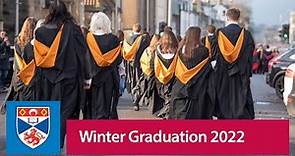 Winter Graduation 2022 - University of St Andrews