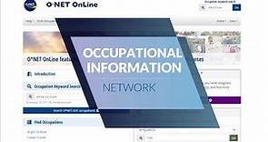 O*NET Program Overview