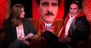 Her: Amy Adam & Joaquin Phoenix Official Interview Part 1 of 2 - Spike Jonze Movie | ScreenSlam