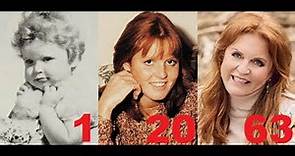 Sarah Ferguson from 0 to 63 years old