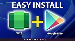 Easy install Google Play Store on Windows 11 WSA (outdated)