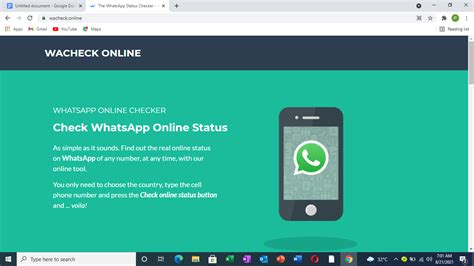 Memeriksa Status WhatsApp