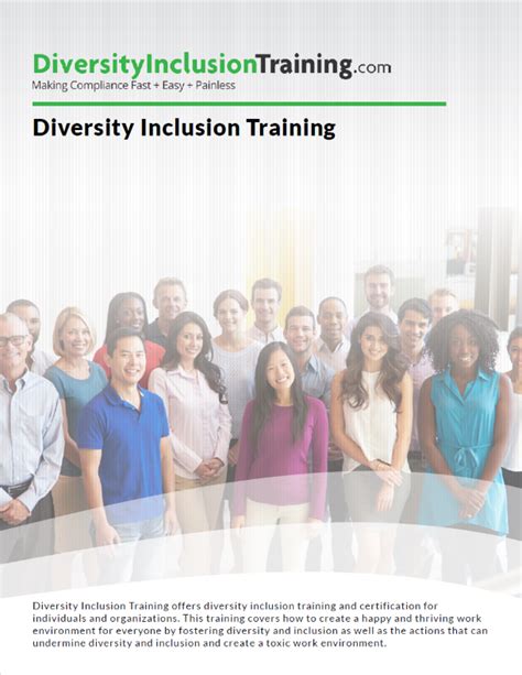 Provide Diversity and Inclusion Training
