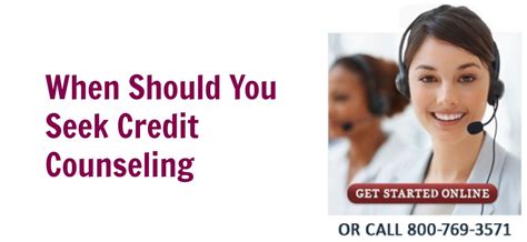 Seek Credit Counseling