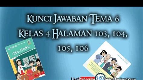 Soal Tema 6 Kelas 4 Halaman 106