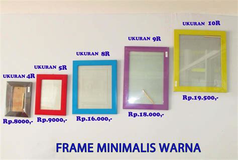 Ukuran dan Warna Frame