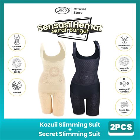 kombinasi Kozui Slimming Suit dengan olahraga dan makan sehat