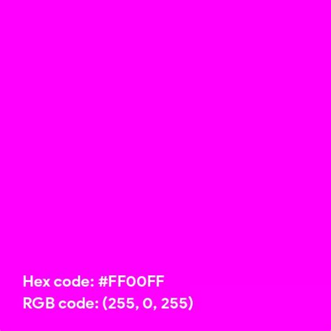 #ff00ff color name hex code