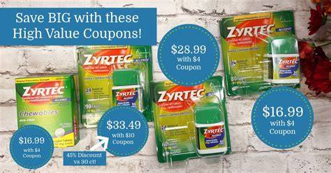 $10 Zyrtec Coupons Printable