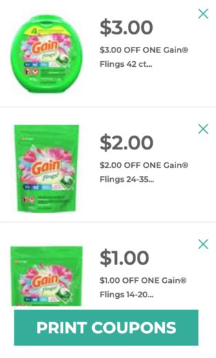 $5 Off Gain Coupons Printable