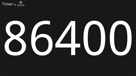 = 86400 seconds