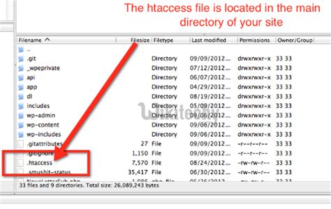 .htaccess file configuration