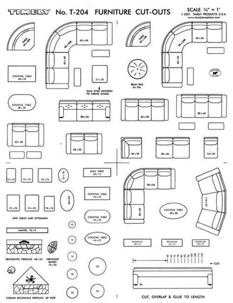 1 4 Inch Scale Furniture Templates Printable