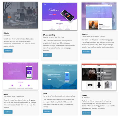 1 Page Html Template