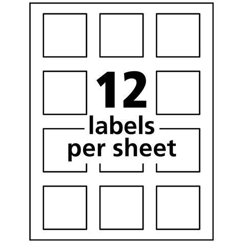 1 X 1 1 2 Label Template