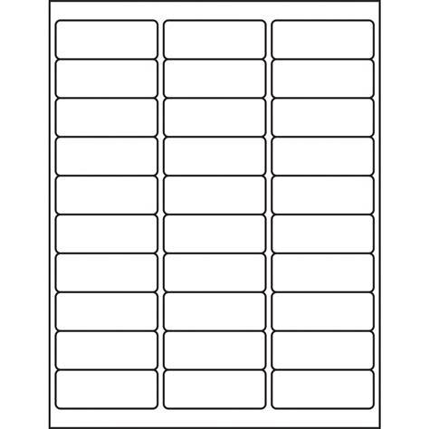 1 X 2 625 Label Template