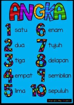 1 to 10 in bahasa