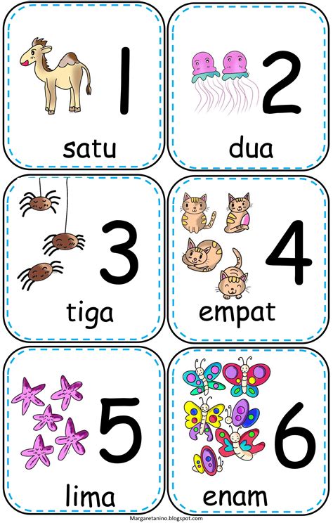 1 to 10 in bahasa indonesia