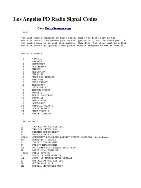 10 3 police code lapd
