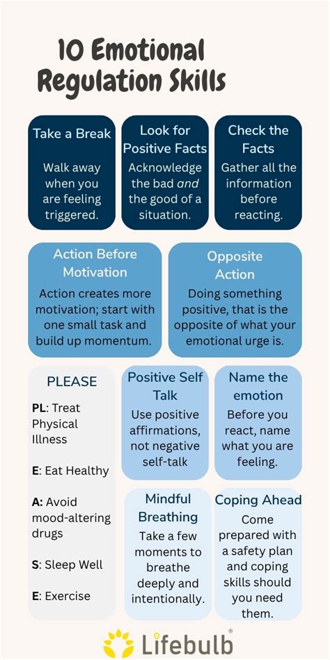 10 Essential Emotion Regulation Skills For Adults Printable