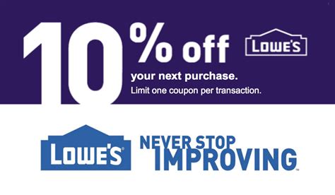 10 Lowes Discount Coupon Printable