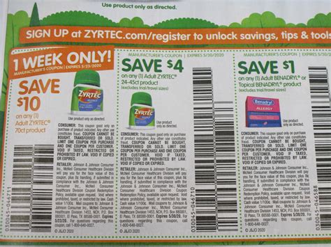 10 Off Zyrtec Coupon Printable