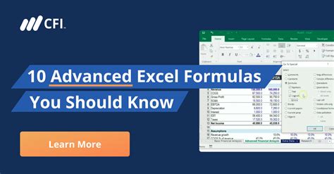 10 advanced excel formulas