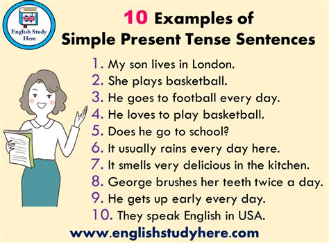 10 examples of sentences