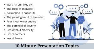 10 minute presentation topics for students in college