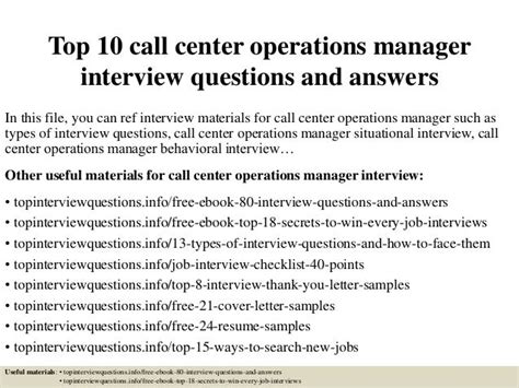 10 possible question in call center interview