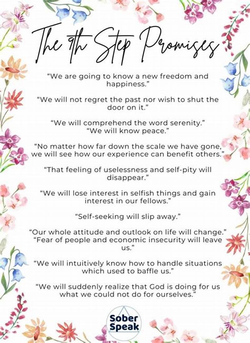 10th Step Promises Printable