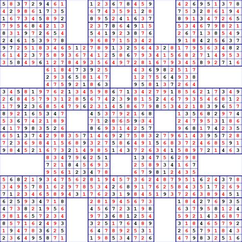 13 Grid Sudoku Printable