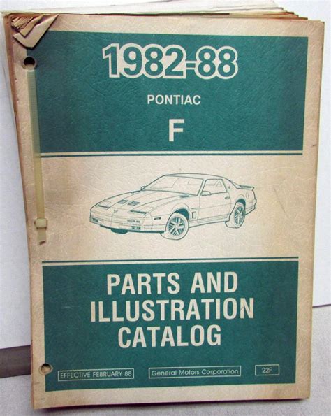 1985 Trans Am Parts Catalog