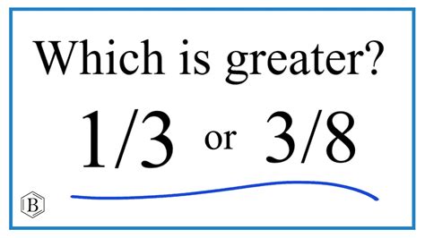2 3 and 3 8 which is greater