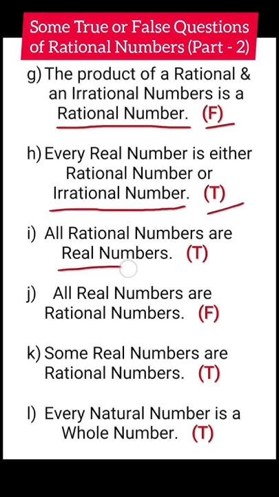 2 3 is a rational number true or false
