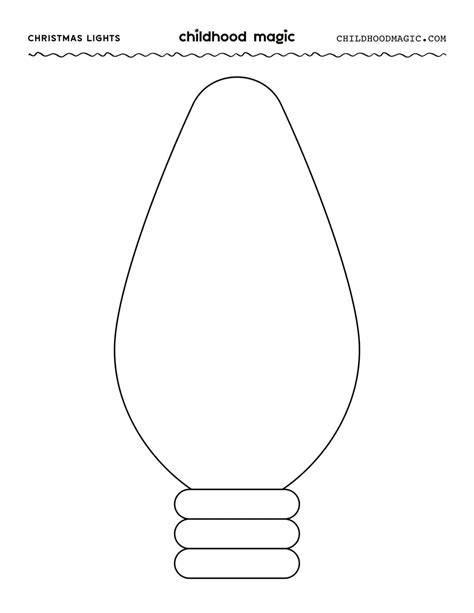 2 Inch Printable Christmas Light Bulb Images