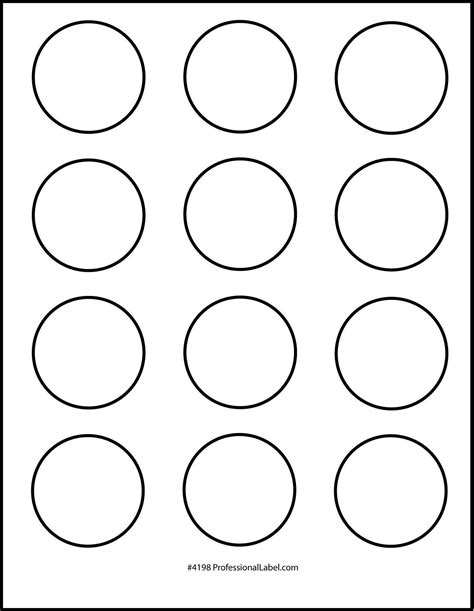 2 Inch Round Label Template Free