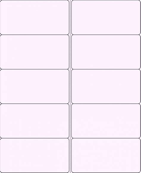 2 X 5 Label Template