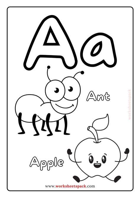 2 Yr Old Letter A Printable Coloring Pages