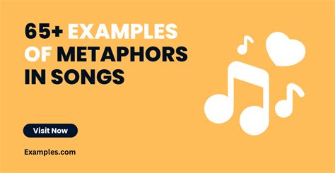 2 examples of metaphors in a song