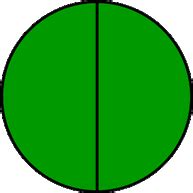 2 halves in number form