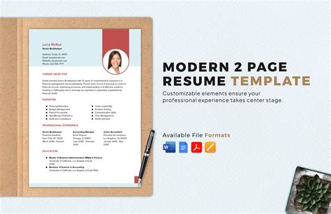 2 page resume template google docs