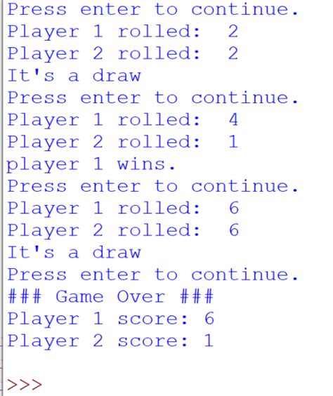 2 player dice game python code