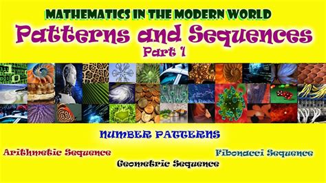 2 types of patterns in mathematics in modern world
